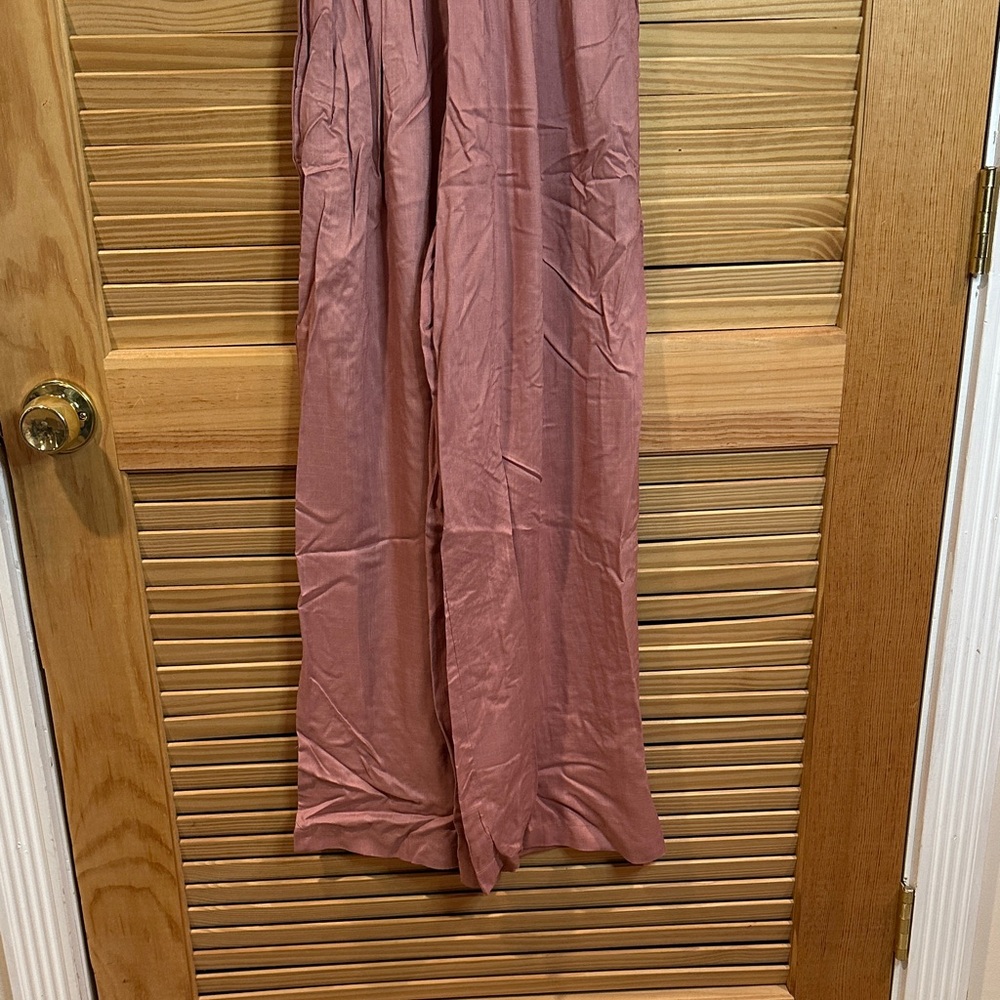 Pink Ruffled Jumpsuit - Picture 2 of 6